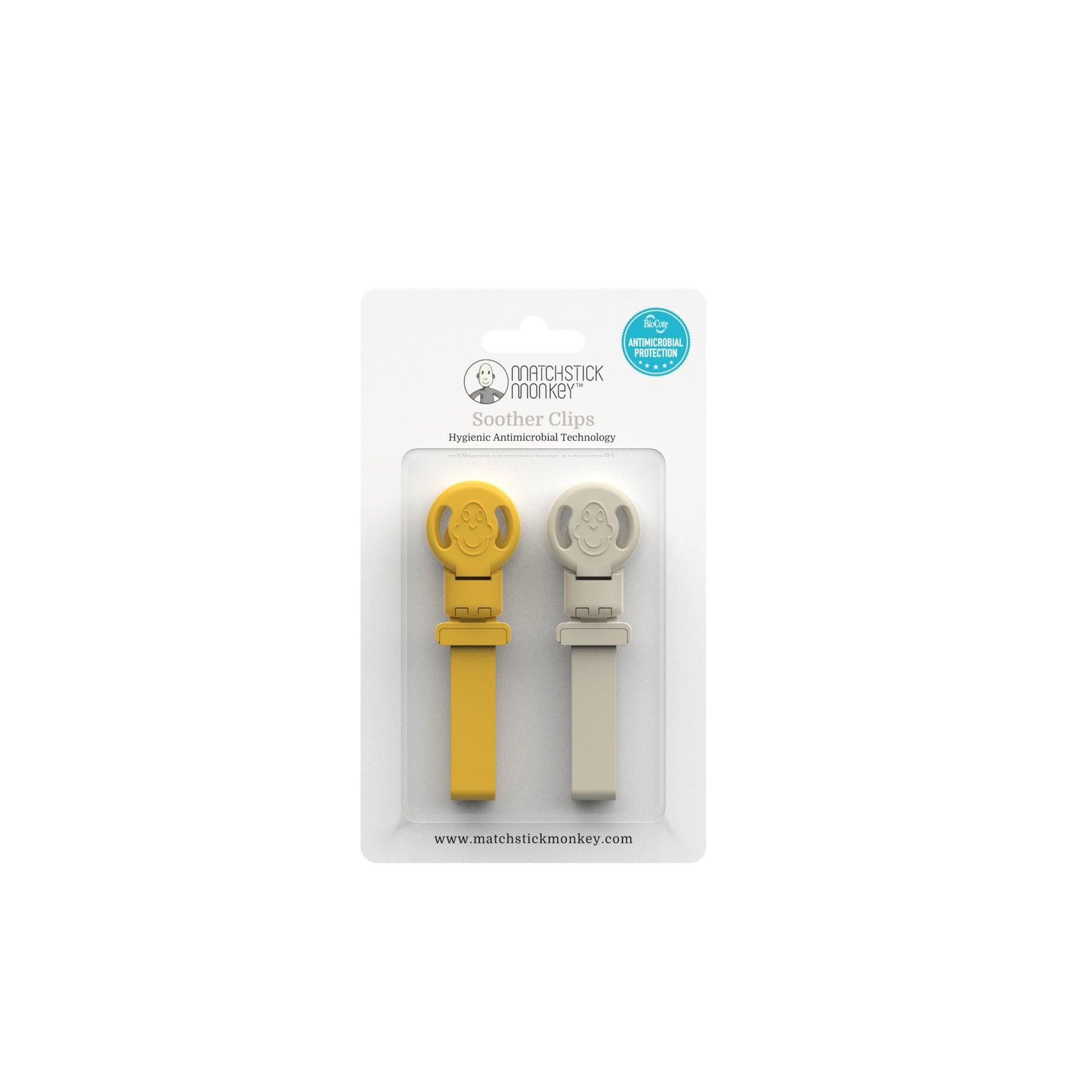 Matchstick Monkey - Double Soother Clip - MamaApp