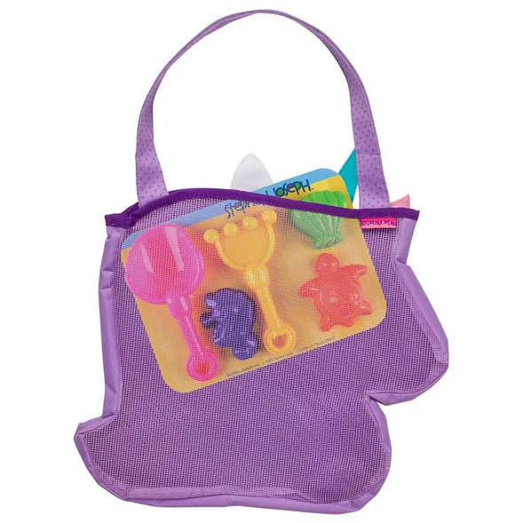 Stephen Joseph Beach Tote with sand toy play set - Unicorn