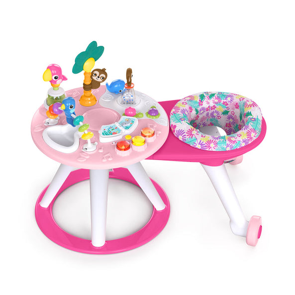 Bright Starts Around We Go™ 2-in-1 Walk-Around Activity Center & Table – Tropic Coral