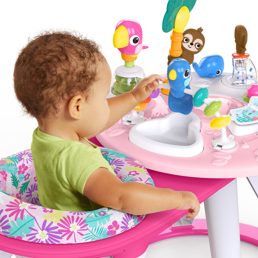Bright Starts Around We Go™ 2-in-1 Walk-Around Activity Center & Table – Tropic Coral