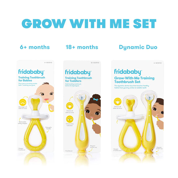 FridaBaby Grow-With-Me Training Toothbrush Set - MamaApp