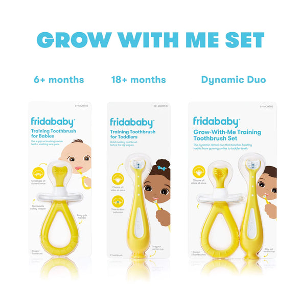 FridaBaby Grow-With-Me Training Toothbrush Set