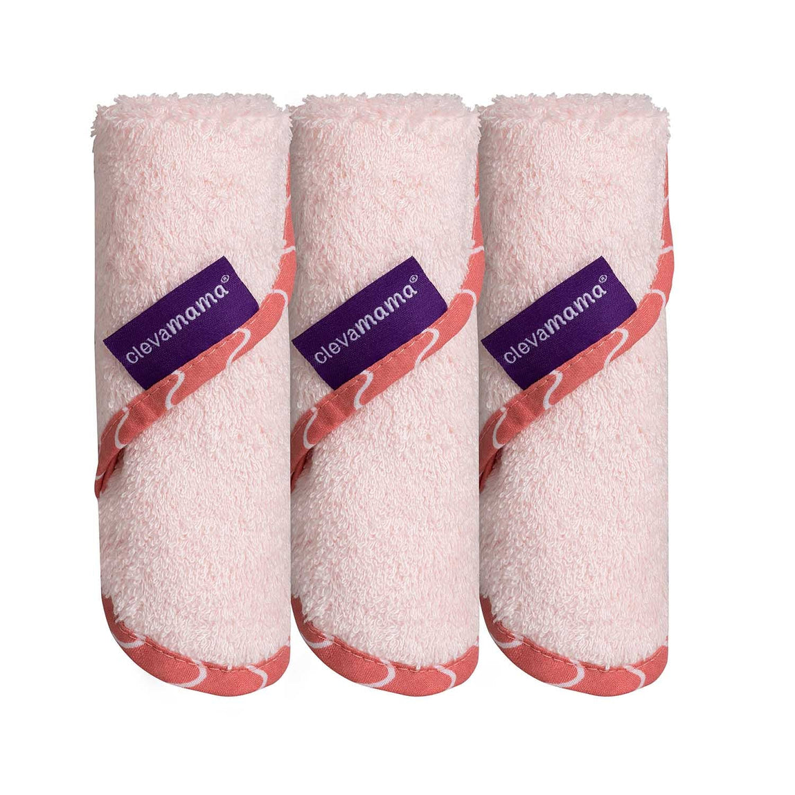 ClevaMama Bamboo Baby Washcloth Set (3Pk) - MamaApp