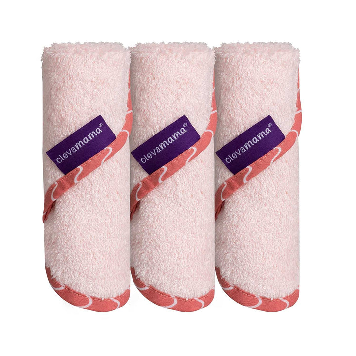 ClevaMama Bamboo Baby Washcloth Set (3Pk)