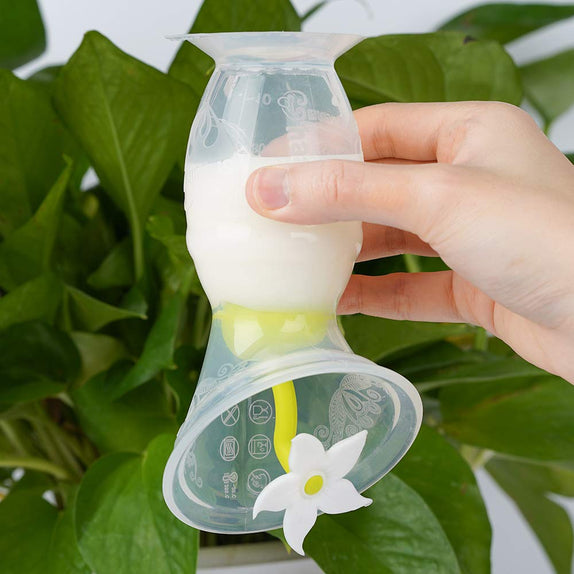 Haakaa 150ml Silicone Breast Pump & Flower Stopper Set - MamaApp