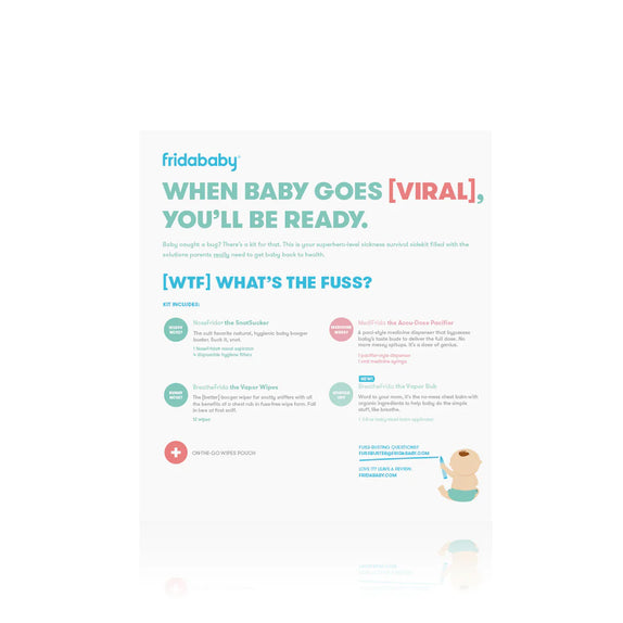 FridaBaby Baby Sick Day Prep Kit - The Superhero Survival Kit - MamaApp