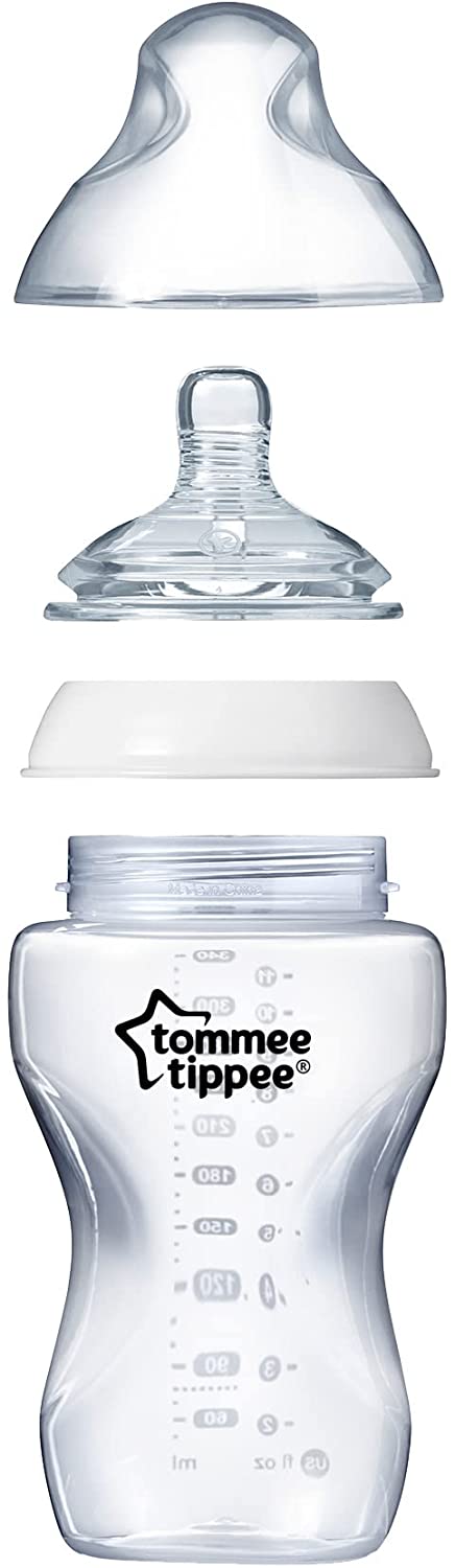 Tommee Tippee Closer To Nature PP Feeding Bottle Clear 340ml