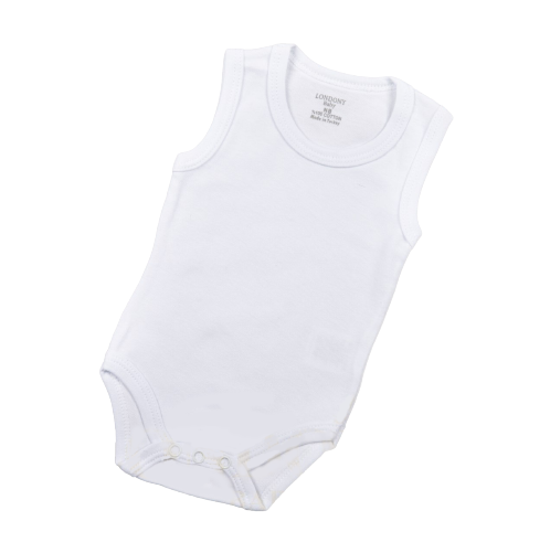 Londony 3pcs Sleeveless Baby Underwear White
