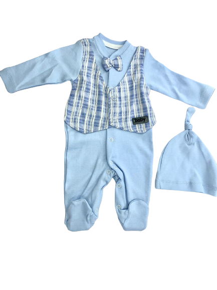 Londony Romper with Feet, Cap