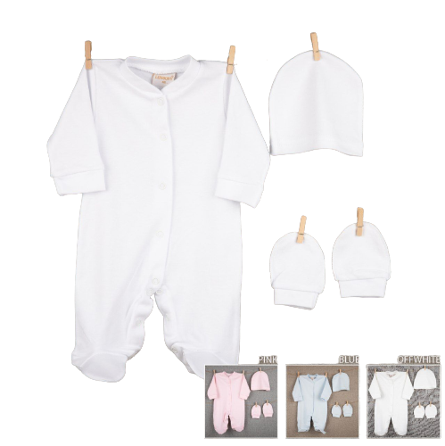 Londony Baby Overall + Cap & Mittens 0-9 Months