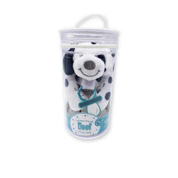 Baby Works Pacifier Holder - Dog Premium Plush - Woof - MamaApp