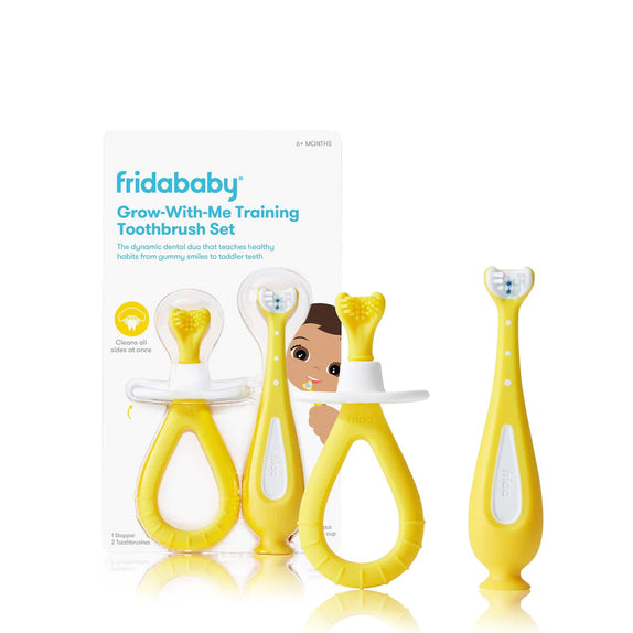 FridaBaby Grow-With-Me Training Toothbrush Set - MamaApp