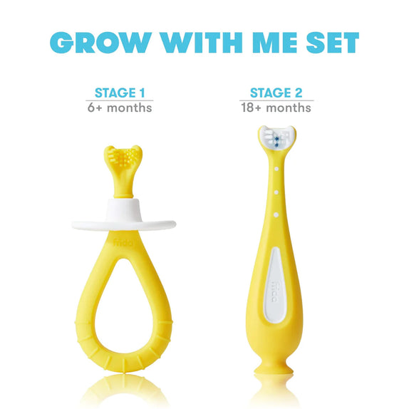 FridaBaby Grow-With-Me Training Toothbrush Set - MamaApp