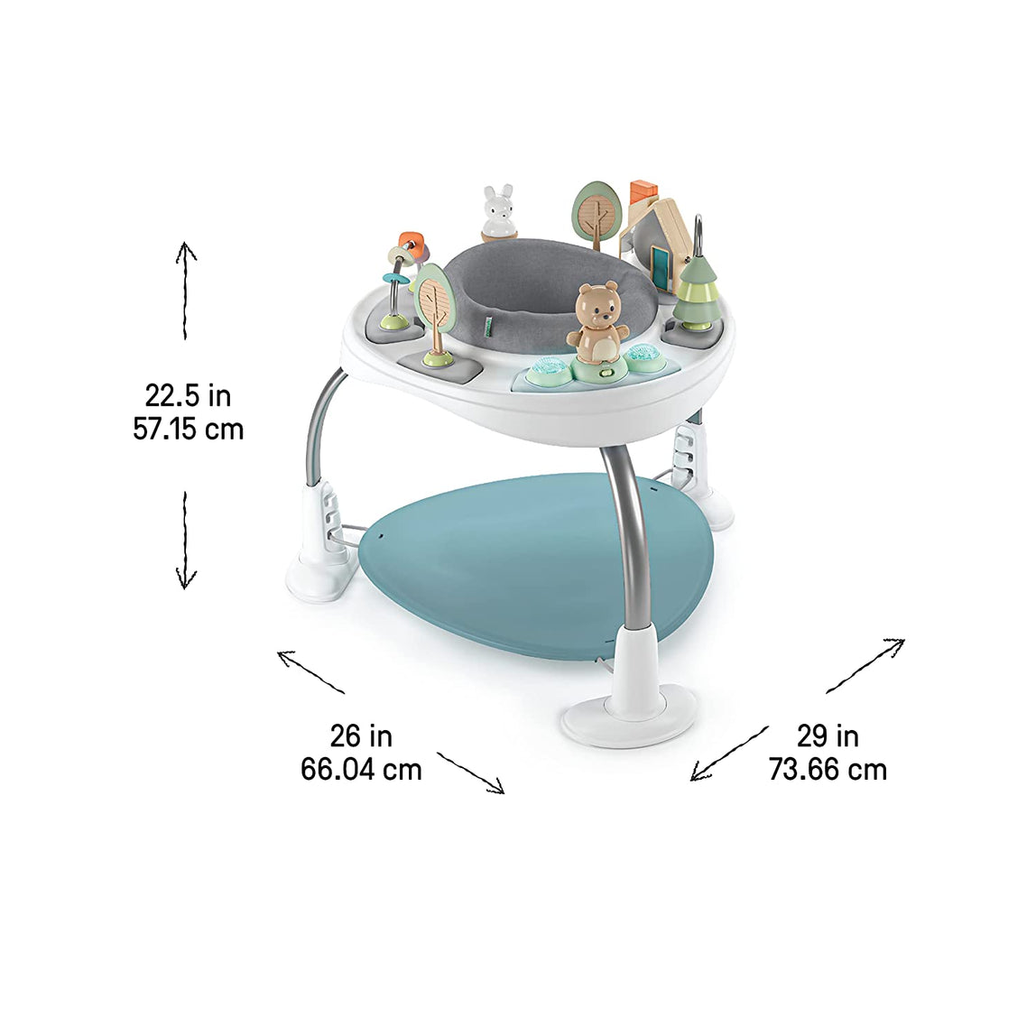 Ingenuity 2in1 Activity Jumper & Table - MamaApp