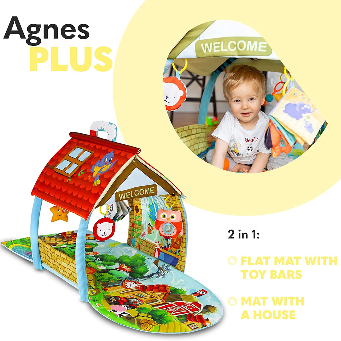 Lionelo Agnes Plus Educational Baby Playgym - MamaApp