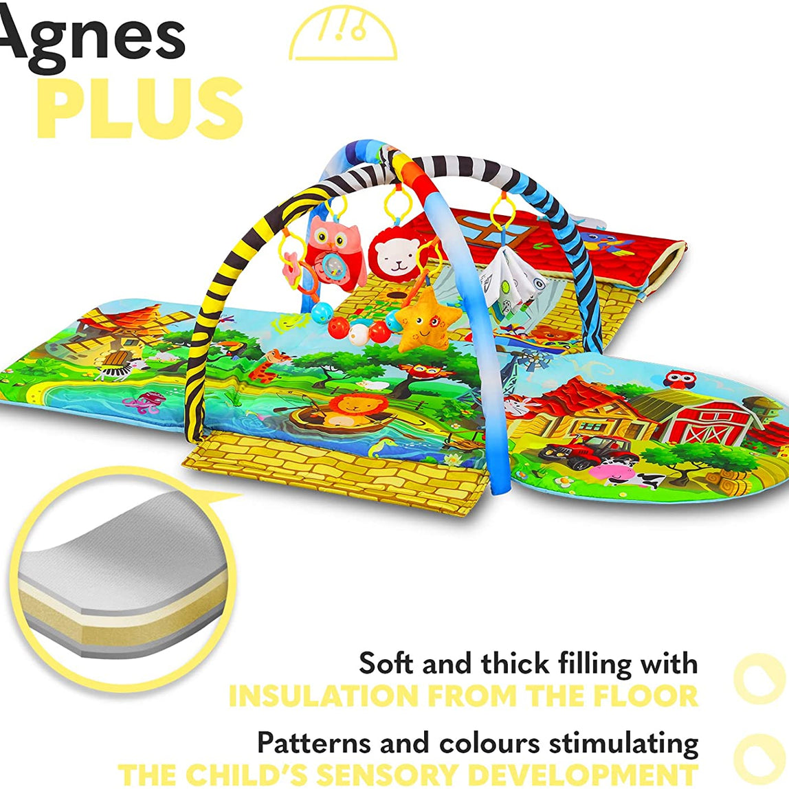 Lionelo Agnes Plus Educational Baby Playgym - MamaApp