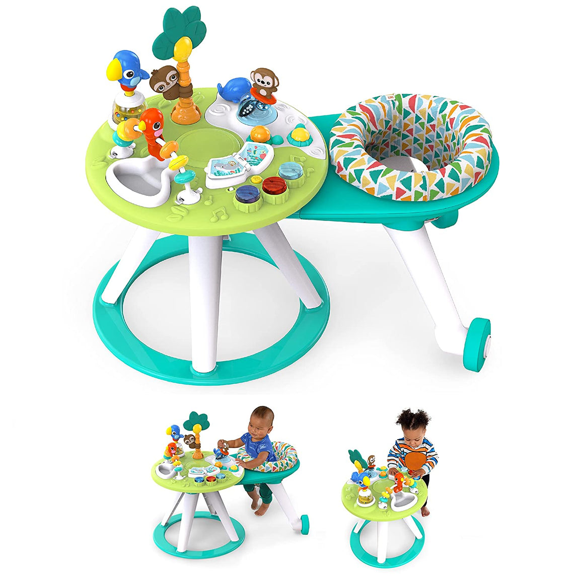 Bright Starts Around We Go 2in1 Activity Center Neutral - MamaApp