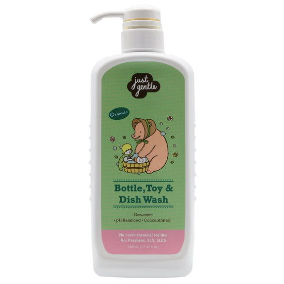 Just Gentle Organic Bottles, Toys & Dish Wash 500ml - MamaApp