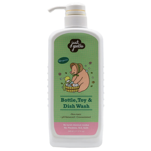 Just Gentle Organic Bottles, Toys & Dish Wash 500ml - MamaApp