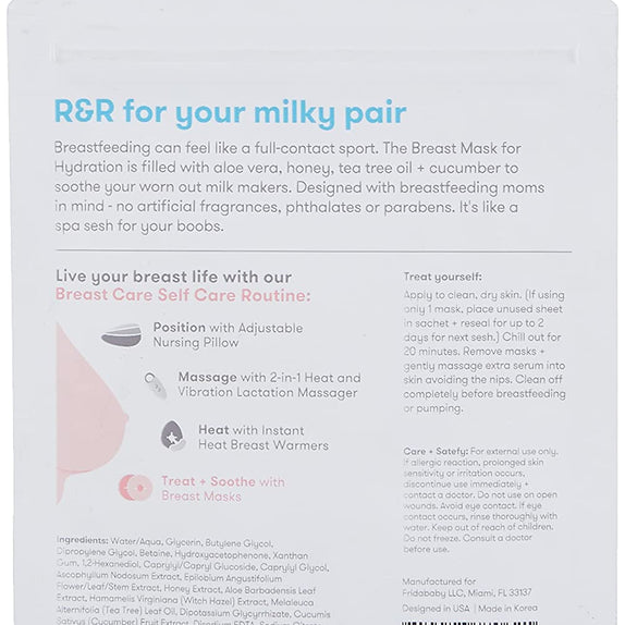 Frida Mom Breast Mask for Hydration Skin Care - MamaApp