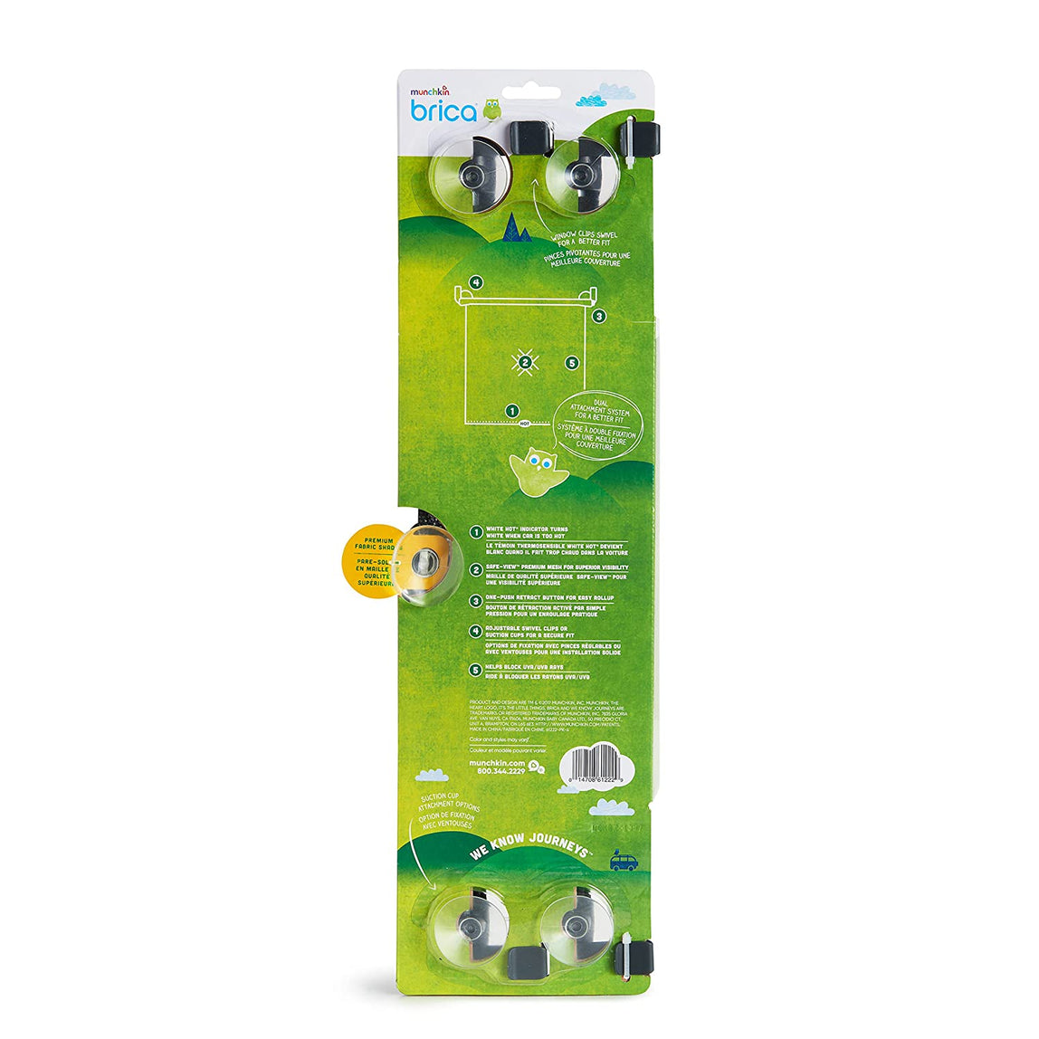 Munchkin Brica White Hot Sun Safety Roller Shades - MamaApp