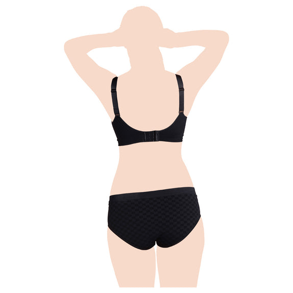 Carriwell Seamless Maternity & Nursing Bra with Carri-Gel Support - Black - MamaApp