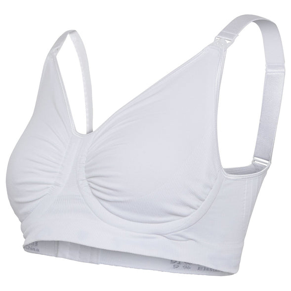 Carriwell Seamless Maternity & Nursing Bra with Carri-Gel Support - White