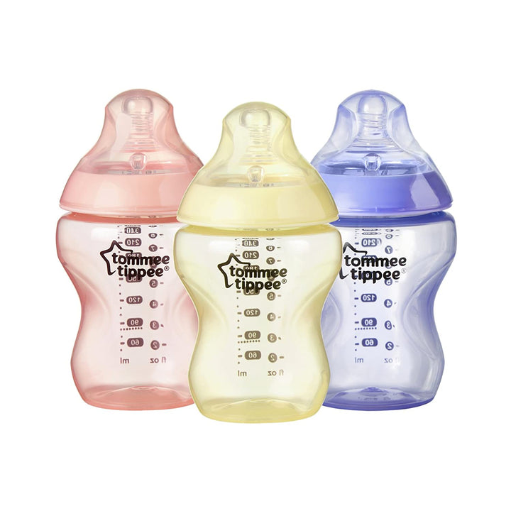 Tommee Tippee Closer To Nature Colour My World Bottles 3x260ml