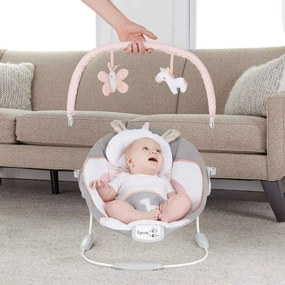 Ingenuity Cradling Bouncer Flora the Unicorn - MamaApp