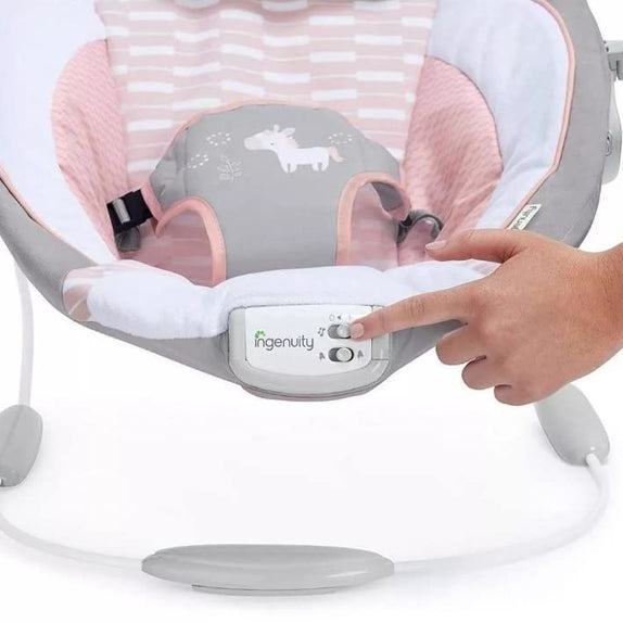 Ingenuity Cradling Bouncer Flora the Unicorn - MamaApp