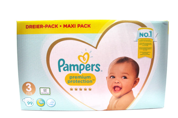 Pampers Premium Protection Diapers Size 3 Maxi Pack (99's)