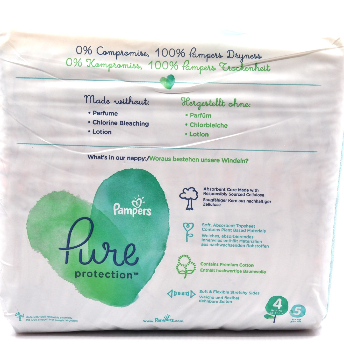 MamaApp Pampers Pure Protection Diapers Size 4 (28's)