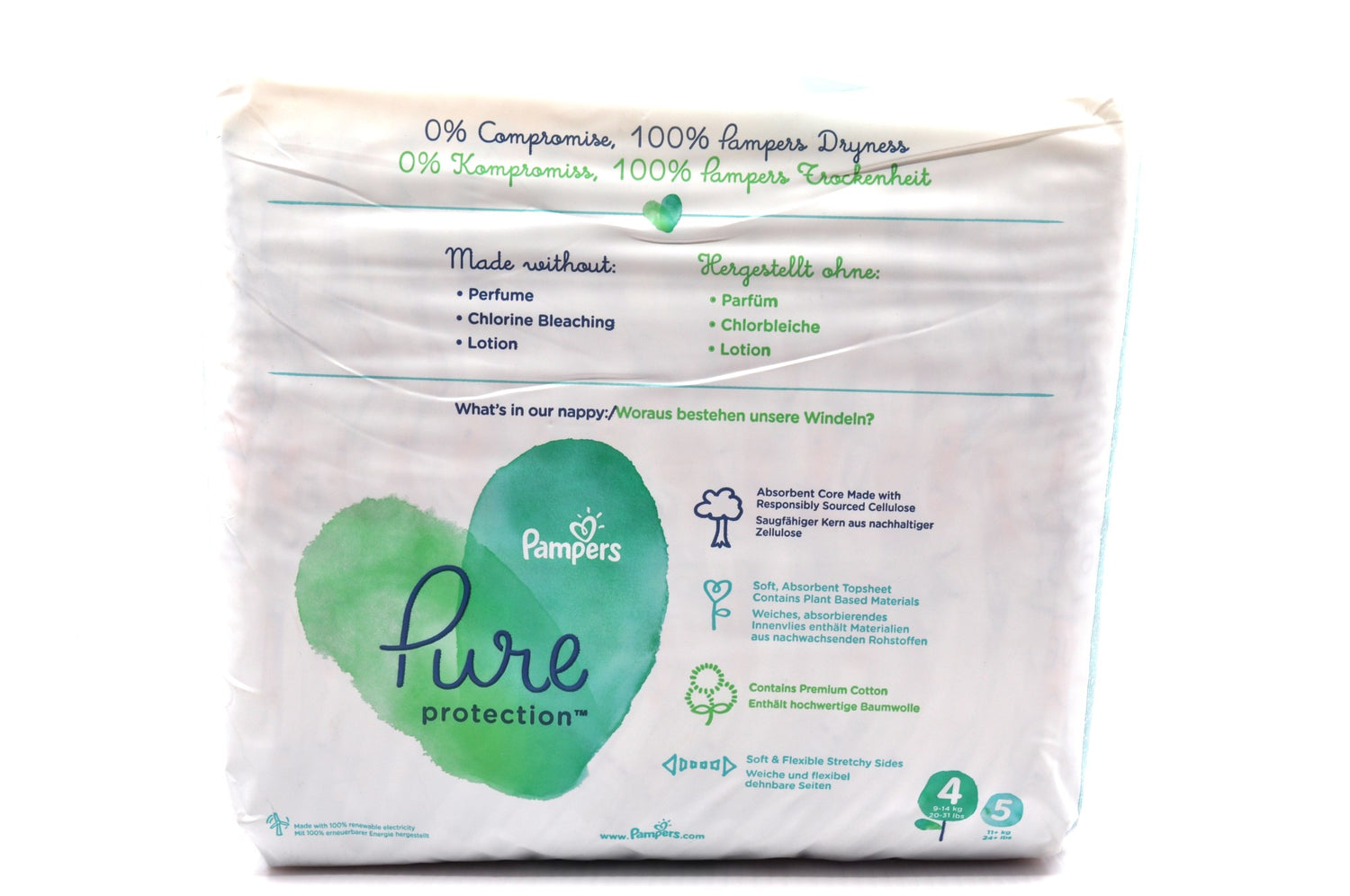 MamaApp Pampers Pure Protection Diapers Size 4 (28's)