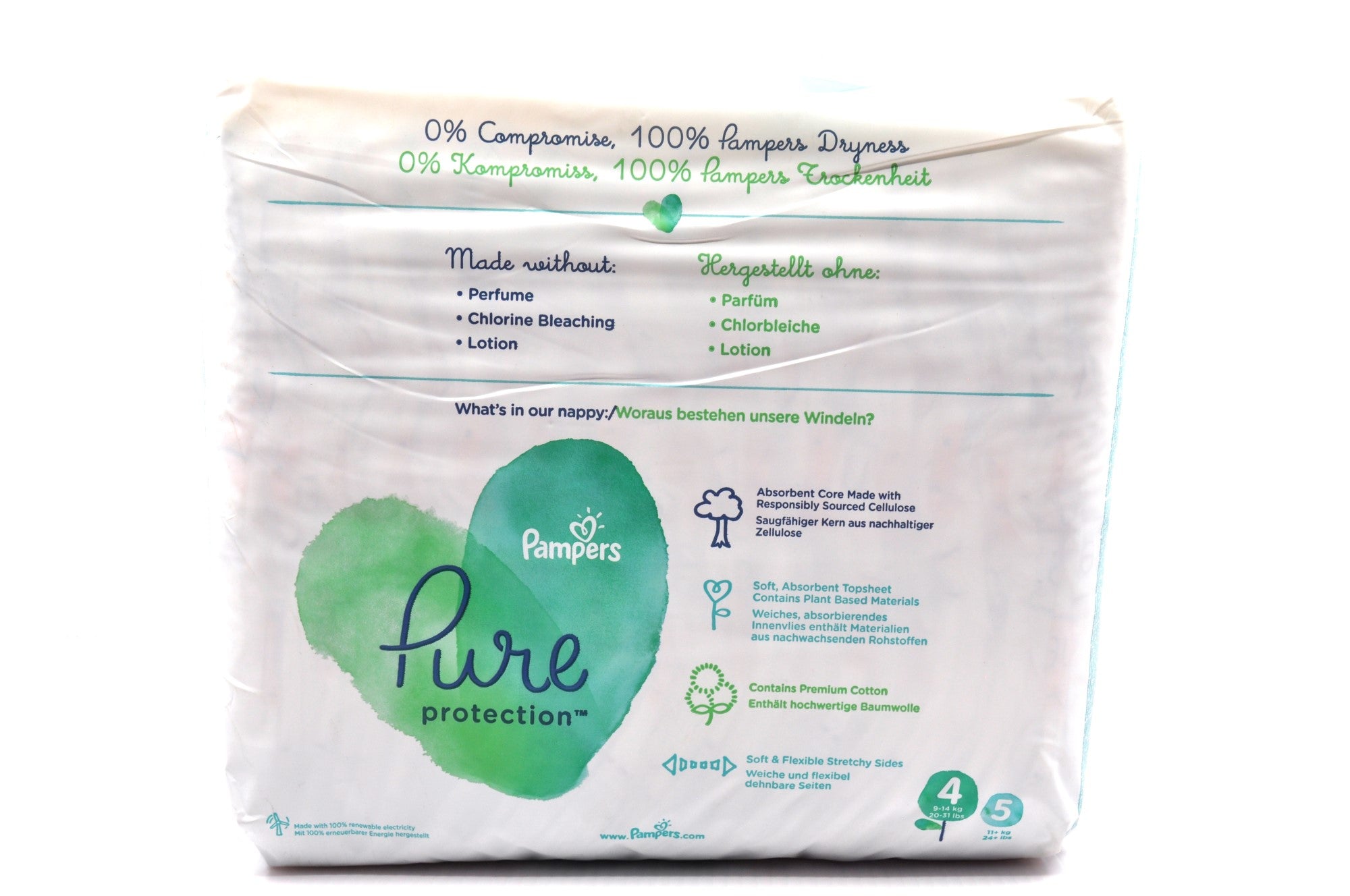 MamaApp Pampers Pure Protection Diapers Size 4 (28's)