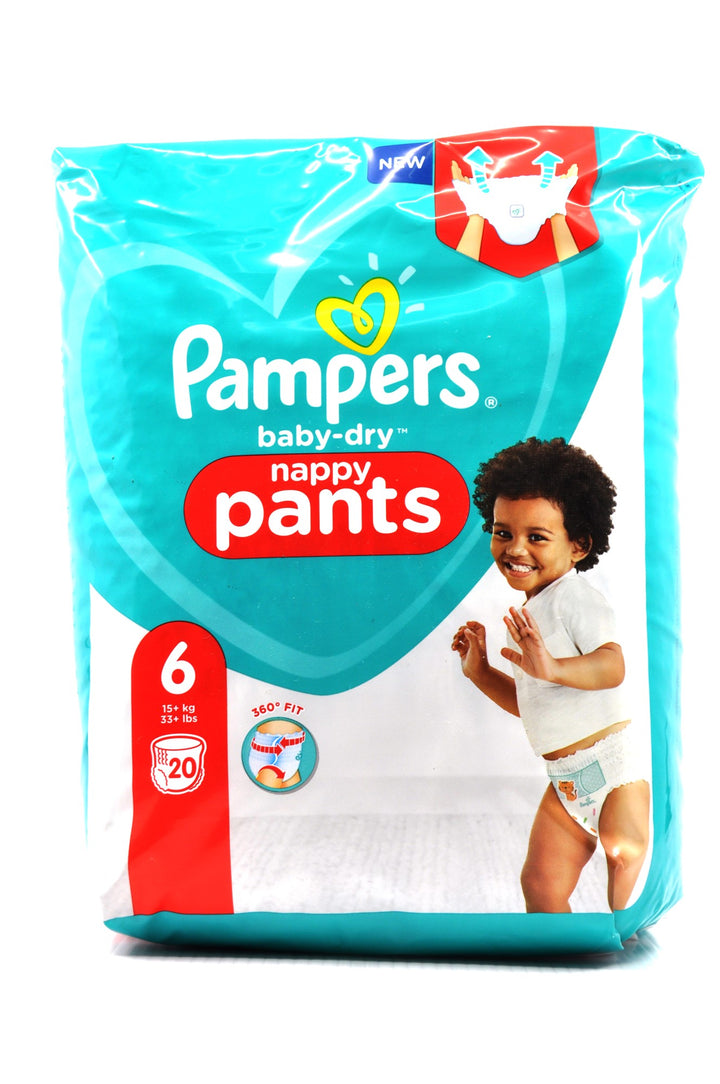 Pampers Baby Dry Nappy Pants Size 6 (20's)