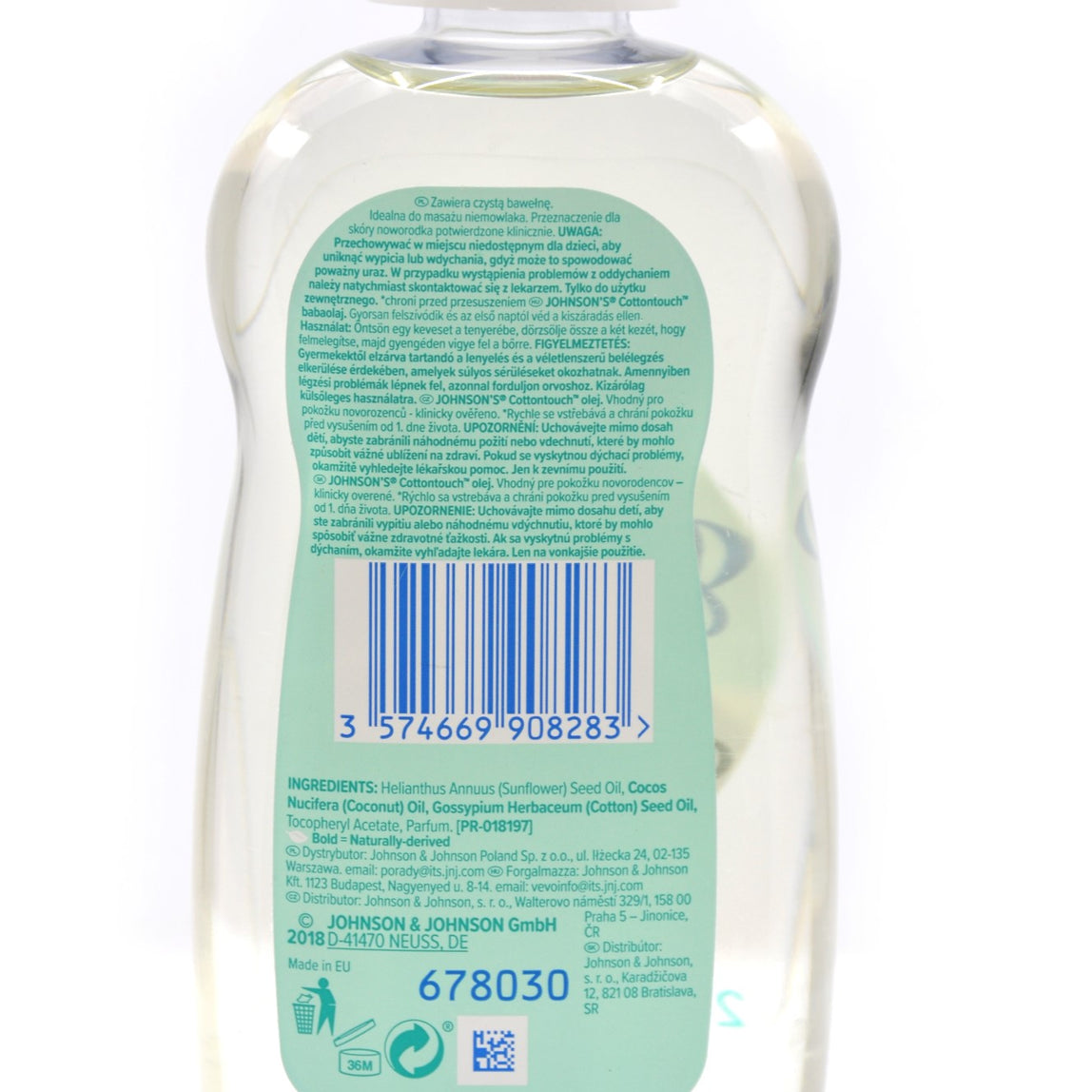 Johnson's Cotton Touch Oil - MamaApp