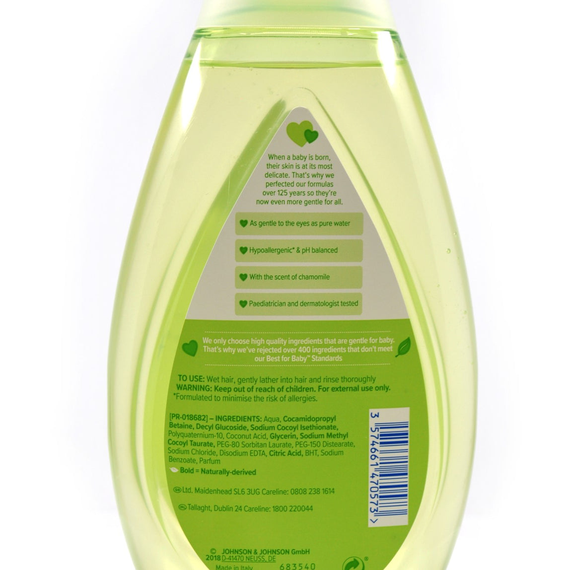 Johnson's Chamomile Baby Shampoo - MamaApp