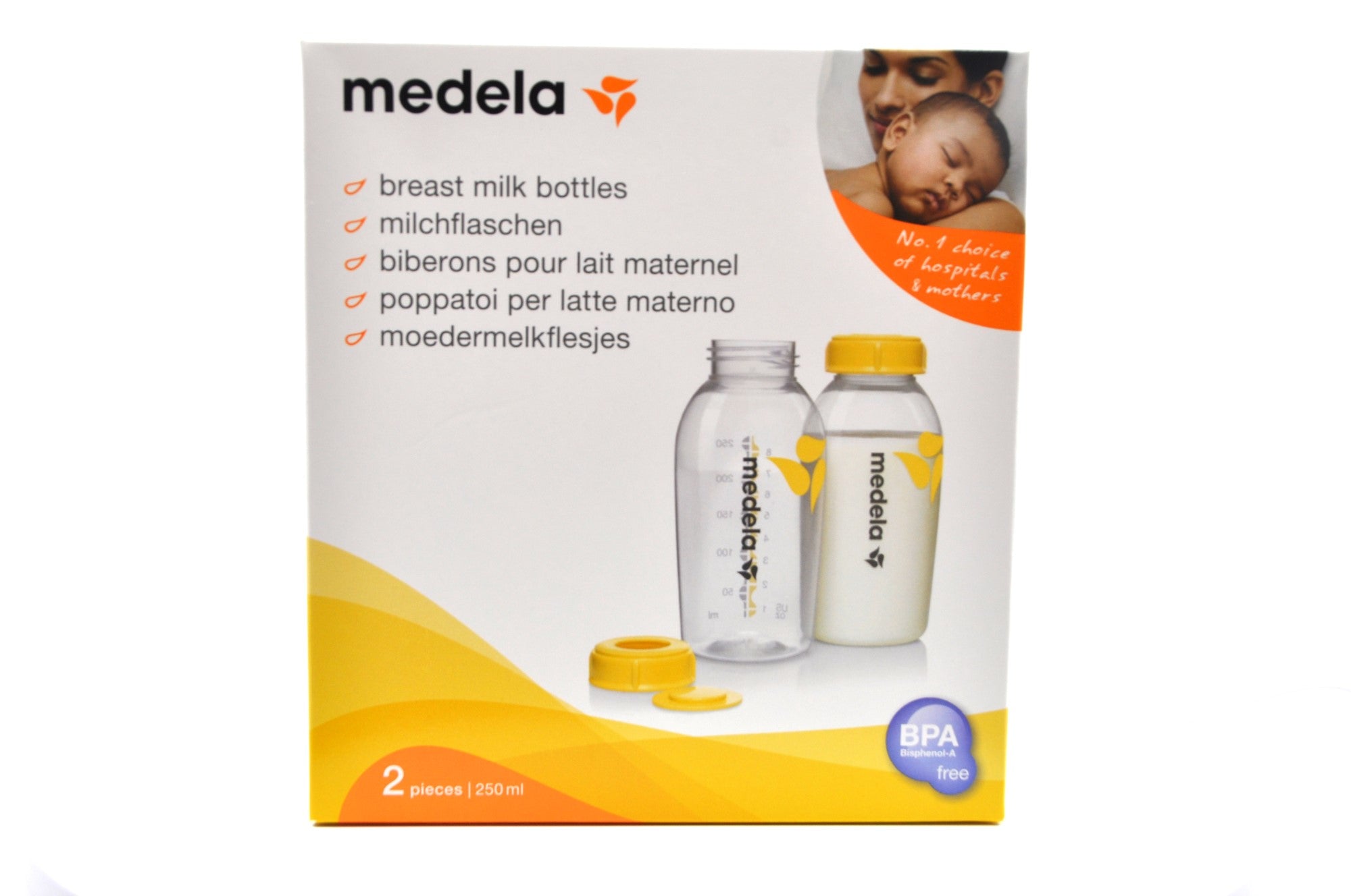 MamaApp Medela Breast Milk Bottles 250ml (2 Pieces)