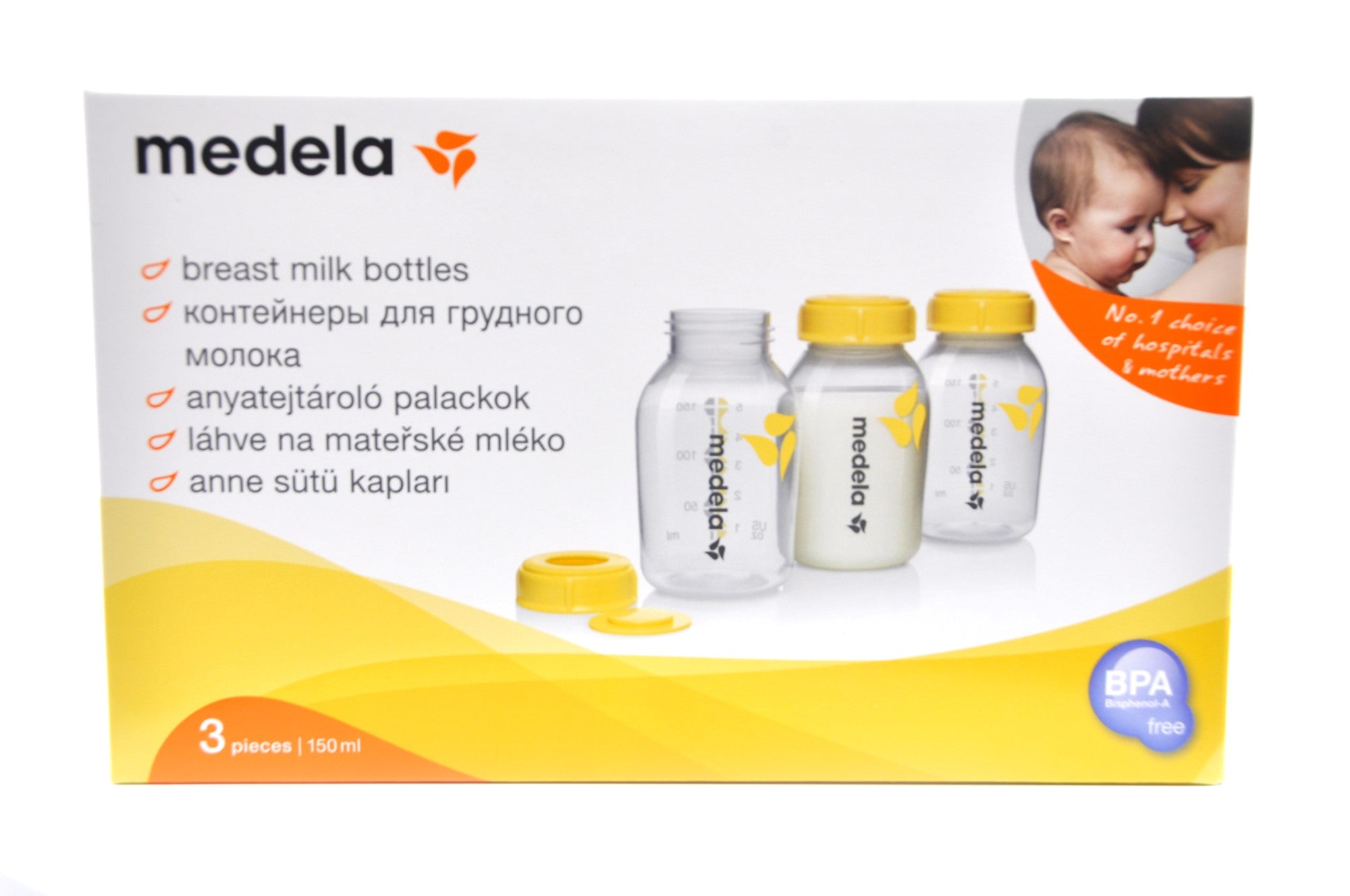 Medela - Breastmilk Storage Bottle 150ml (3pcs) *BPA FREE* BEST BUY