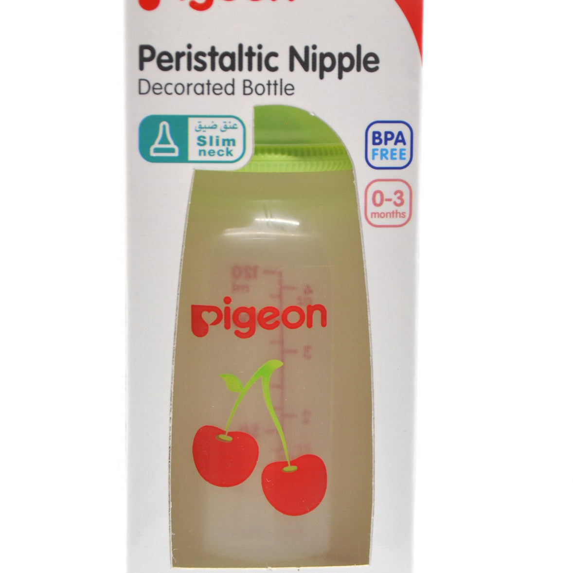 MamaApp Pigeon Peristaltic Nipple Decorated Bottle