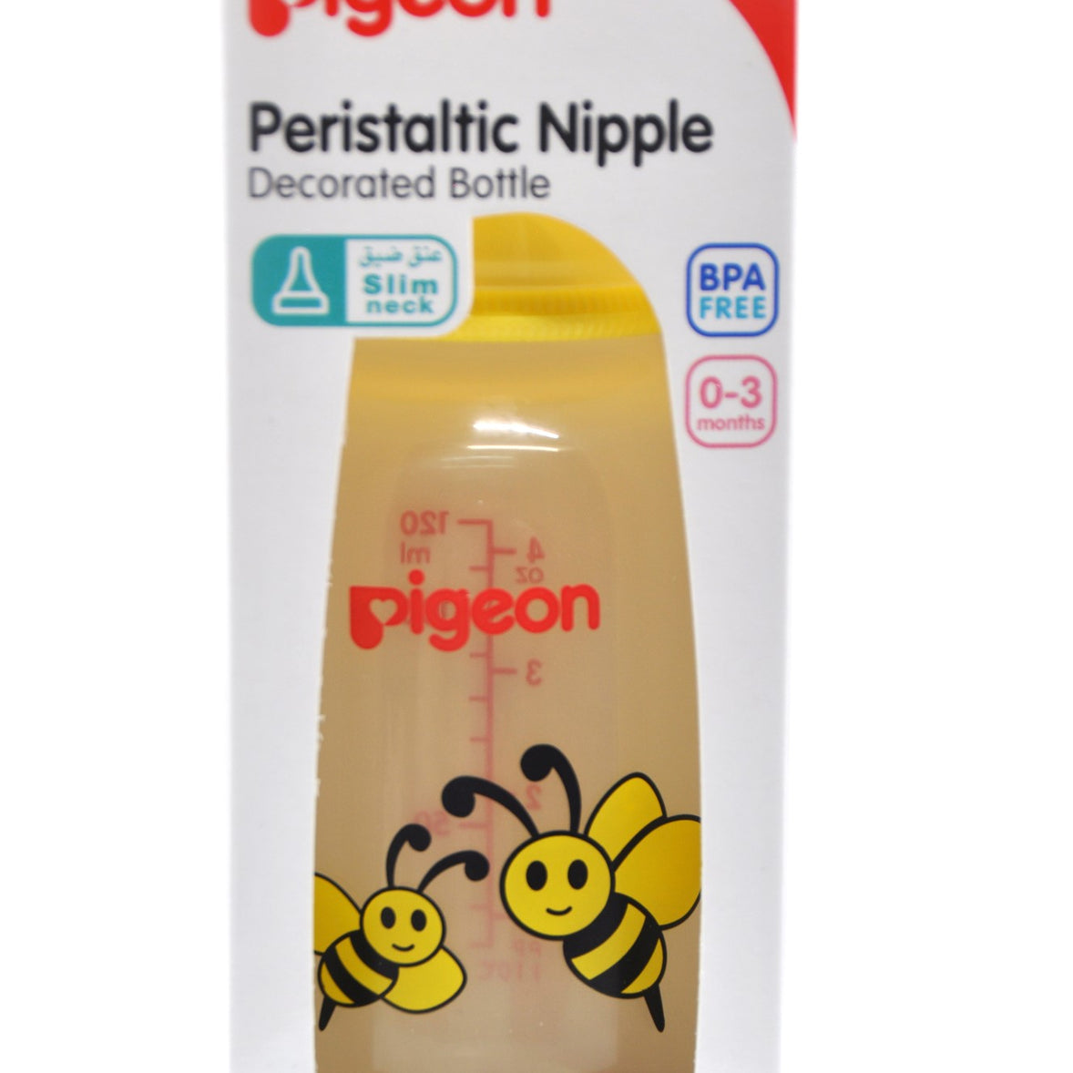 MamaApp Pigeon Peristaltic Nipple Decorated Bottle