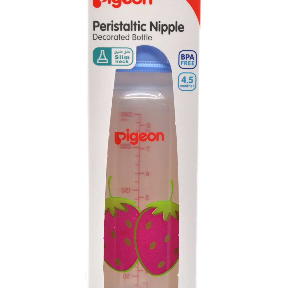 MamaApp Pigeon Peristaltic Nipple Decorated Bottle