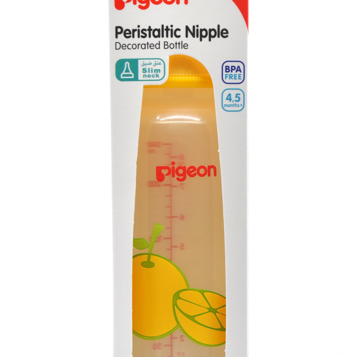 MamaApp Pigeon Peristaltic Nipple Decorated Bottle