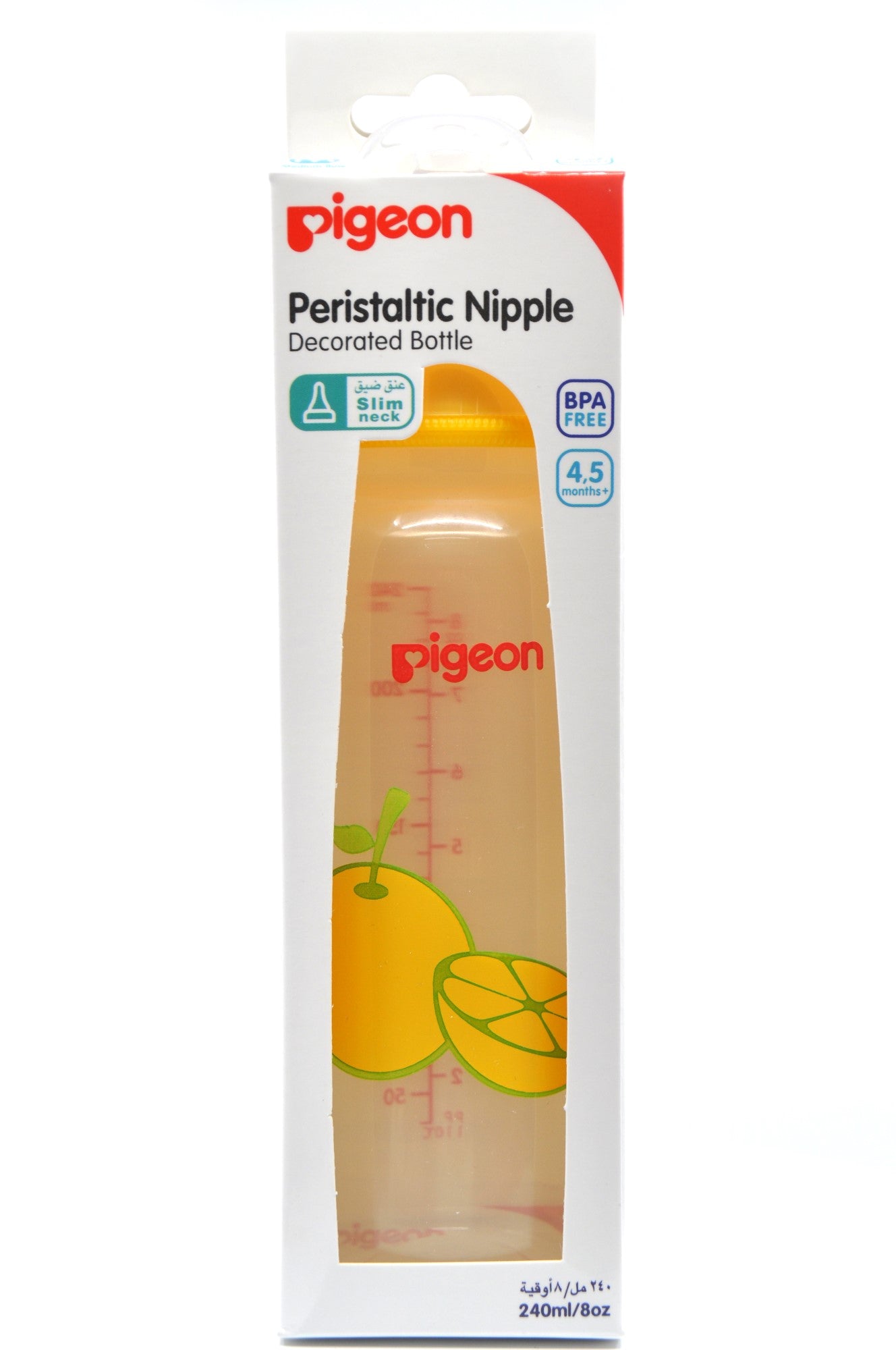 MamaApp Pigeon Peristaltic Nipple Decorated Bottle