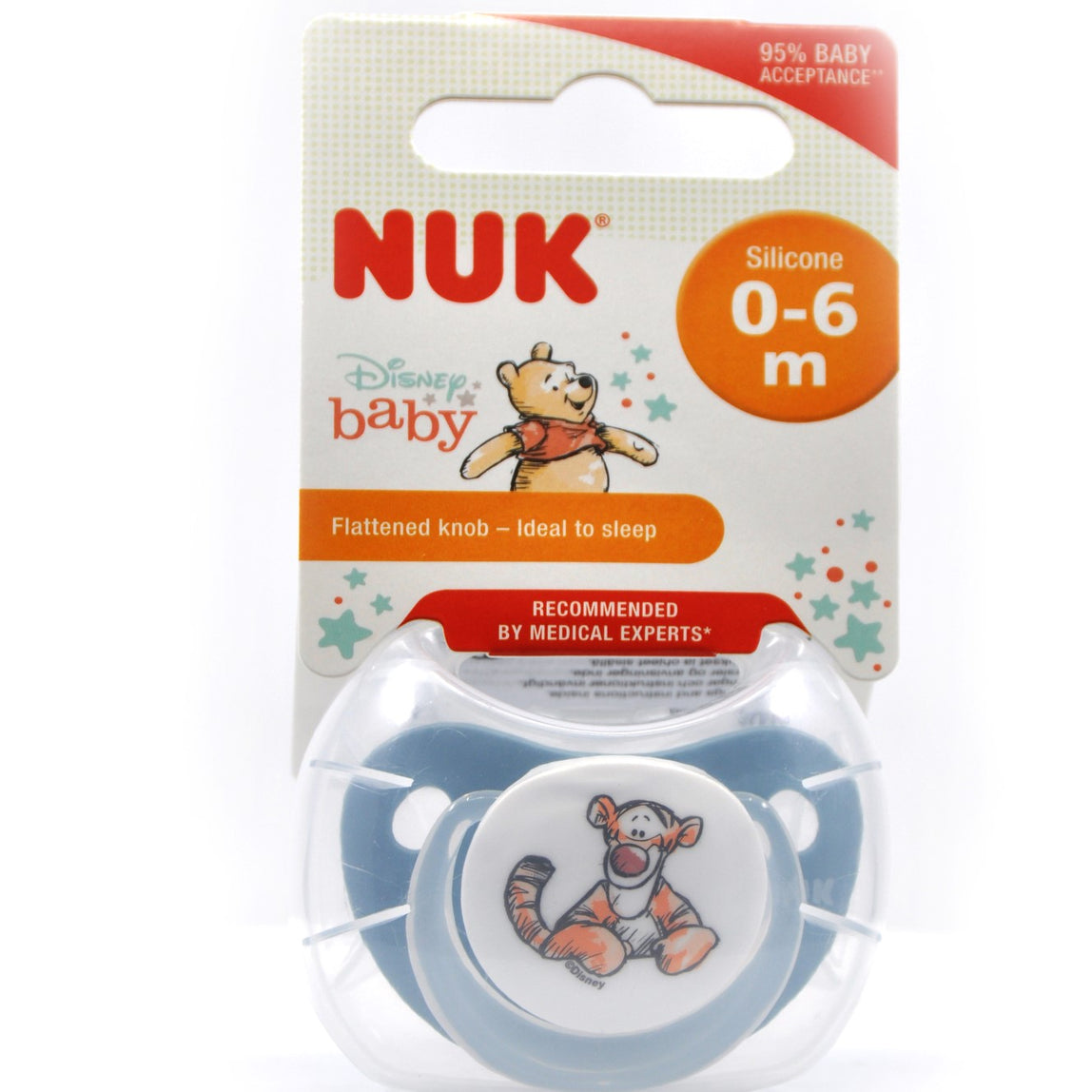 NUK Pacifier Silicone Size 1 Disney Winnie (1 Pc) - MamaApp