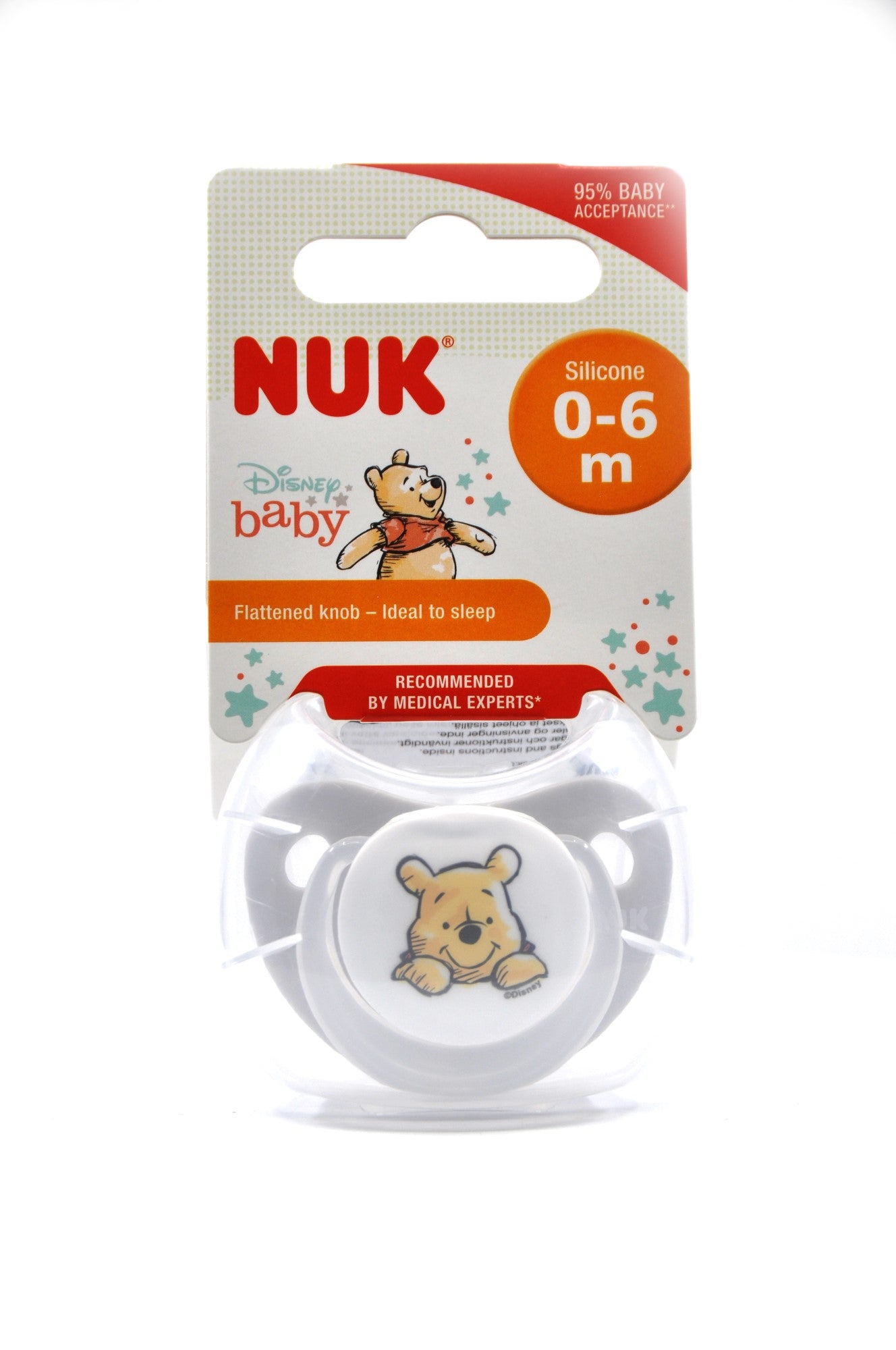 NUK Pacifier Silicone Size 1 Disney Winnie (1 Pc) - MamaApp