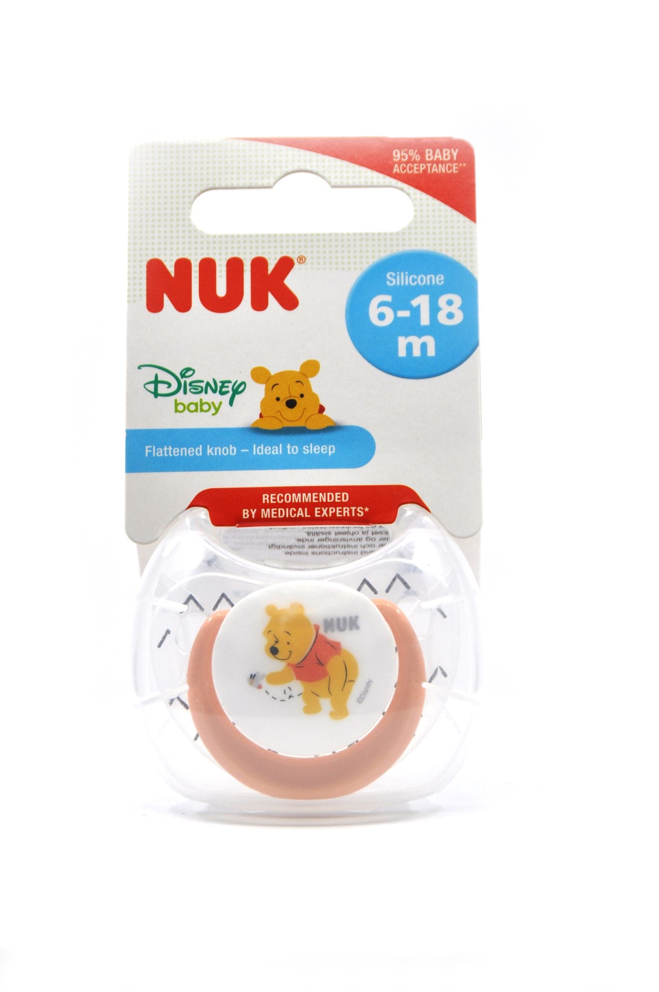 MamaApp NUK Silicone Pacifier Disney Baby Winnie The Pooh 6-18 Months