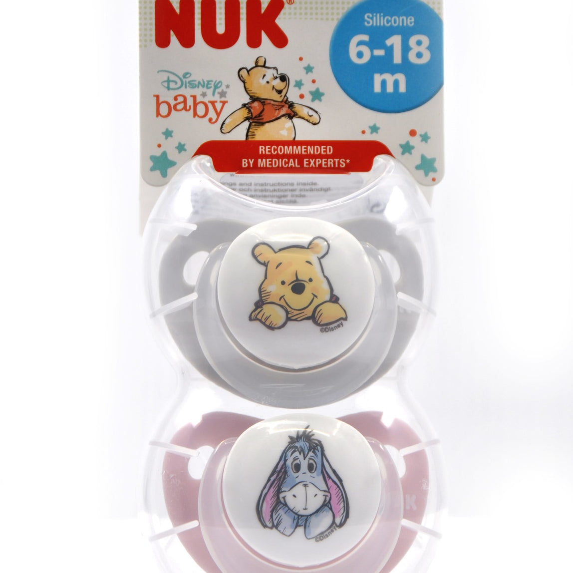 NUK Pacifier Silicone Size 2 Disney Winnie (2 Pcs) - MamaApp