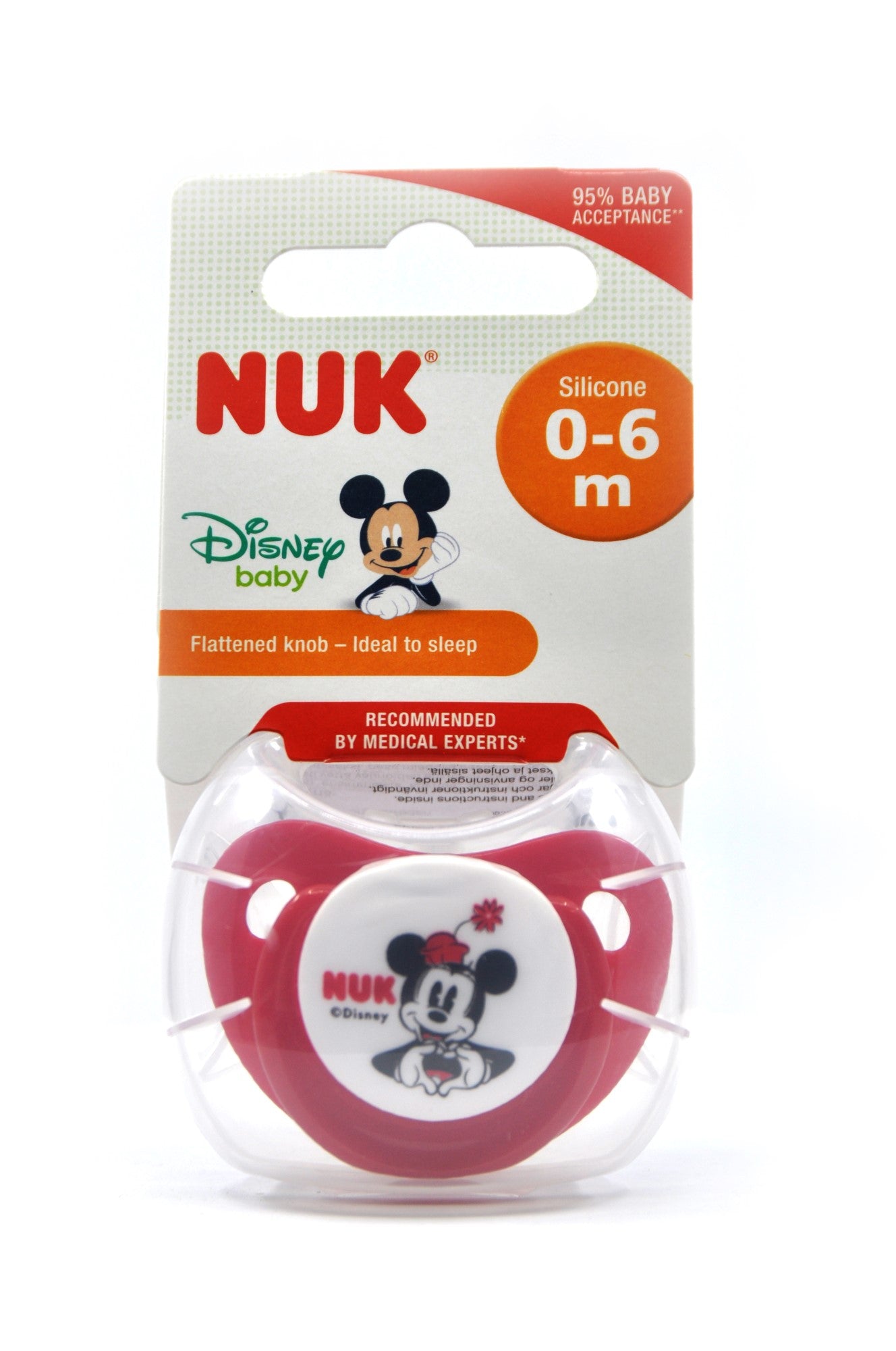 MamaApp NUK Silicone Pacifier Disney Baby Mickey 0-6 Months