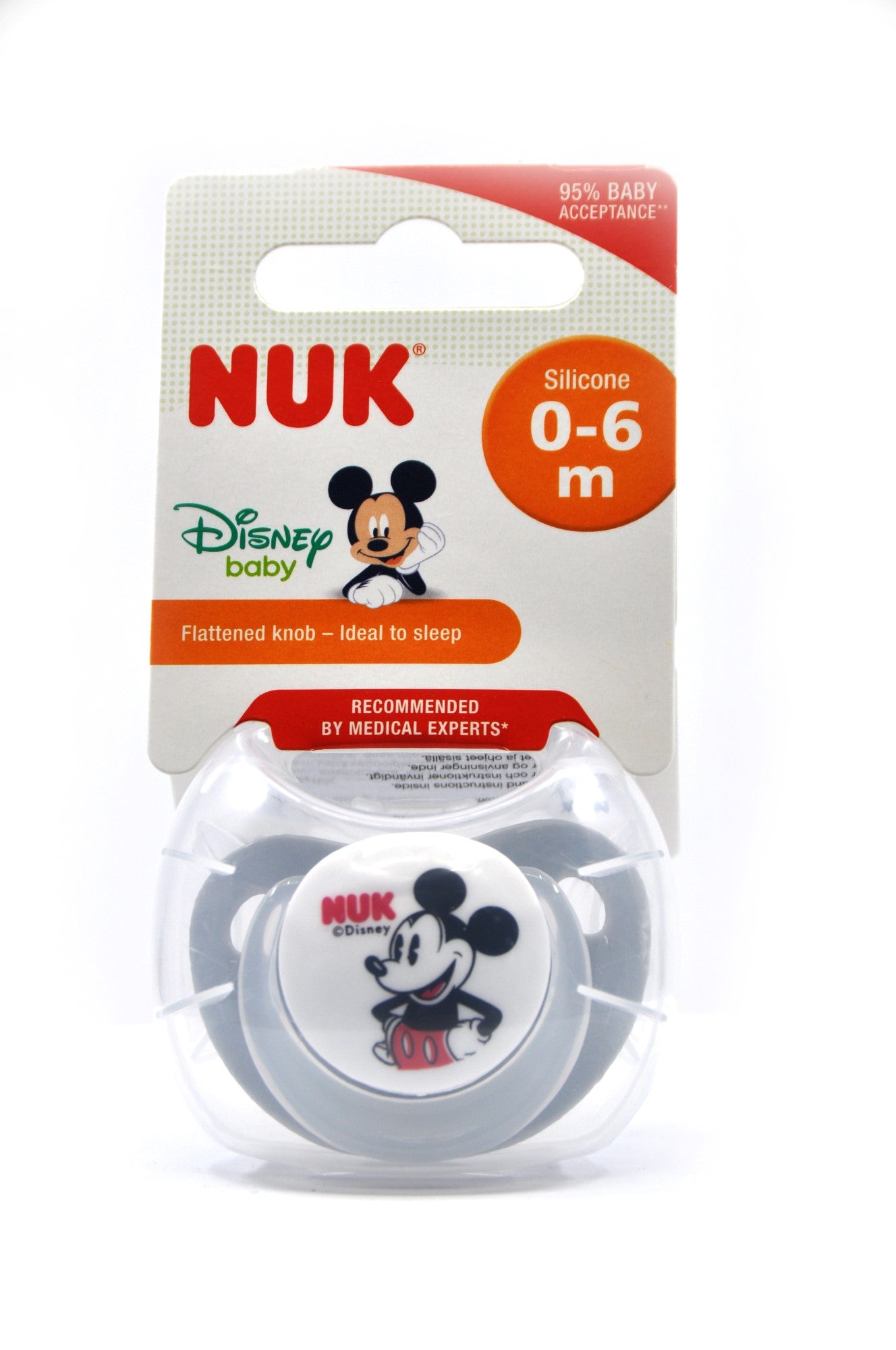 MamaApp NUK Silicone Pacifier Disney Baby Mickey 0-6 Months